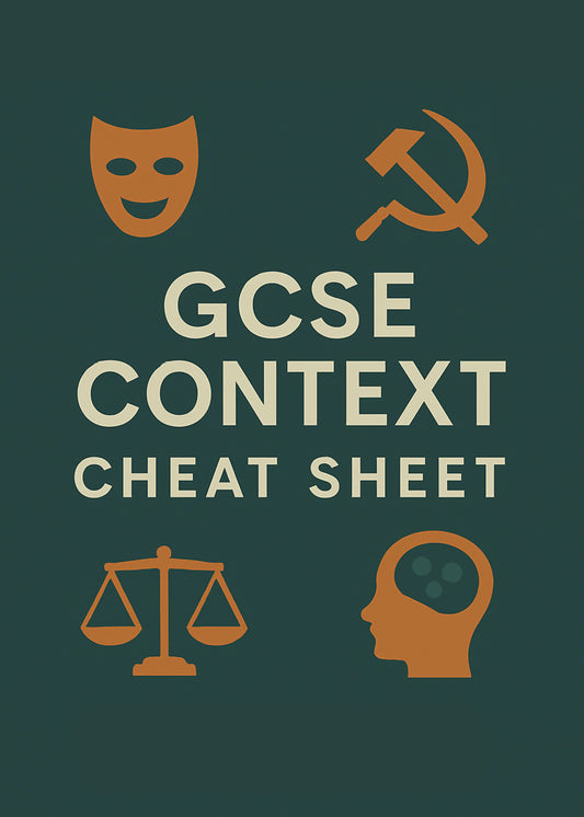 English Literature - Context Cheat Sheet